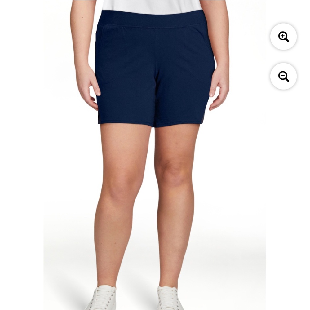 Just My Size Women’s Plus Navy Jersey Shorts Size 3X NWT